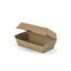 100 X Regular Kraft Brown Disposable Snack Boxes Bulk Takeaway Box