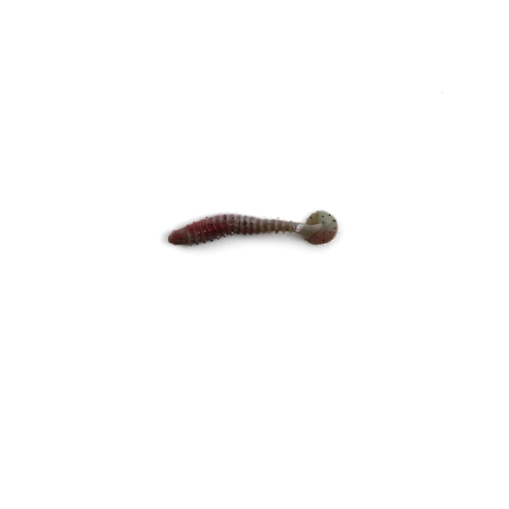 100 X Soft Fishing Lure Plastic Tackle 50mm Paddle Tail Grub Worm Bream Bass