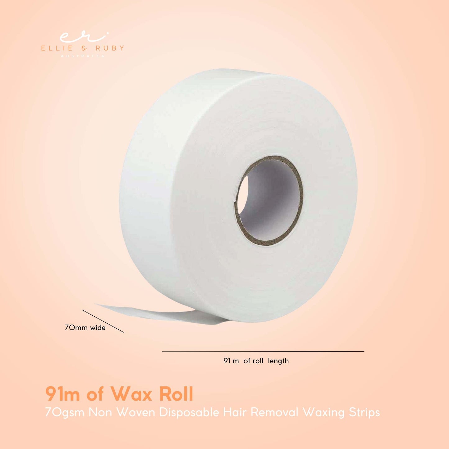 Wax Strips - Roll or Pre-Cut Non Woven Disposable Hair Removal Waxing Papers