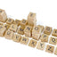 100Pcs Wooden Alphabet Letters Scrabble Tiles Set / Diy Letter Crafts For Children Kids Student