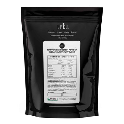 100g Native Unflavoured Whey Protein Isolate Powder - Shake WPI Supplement