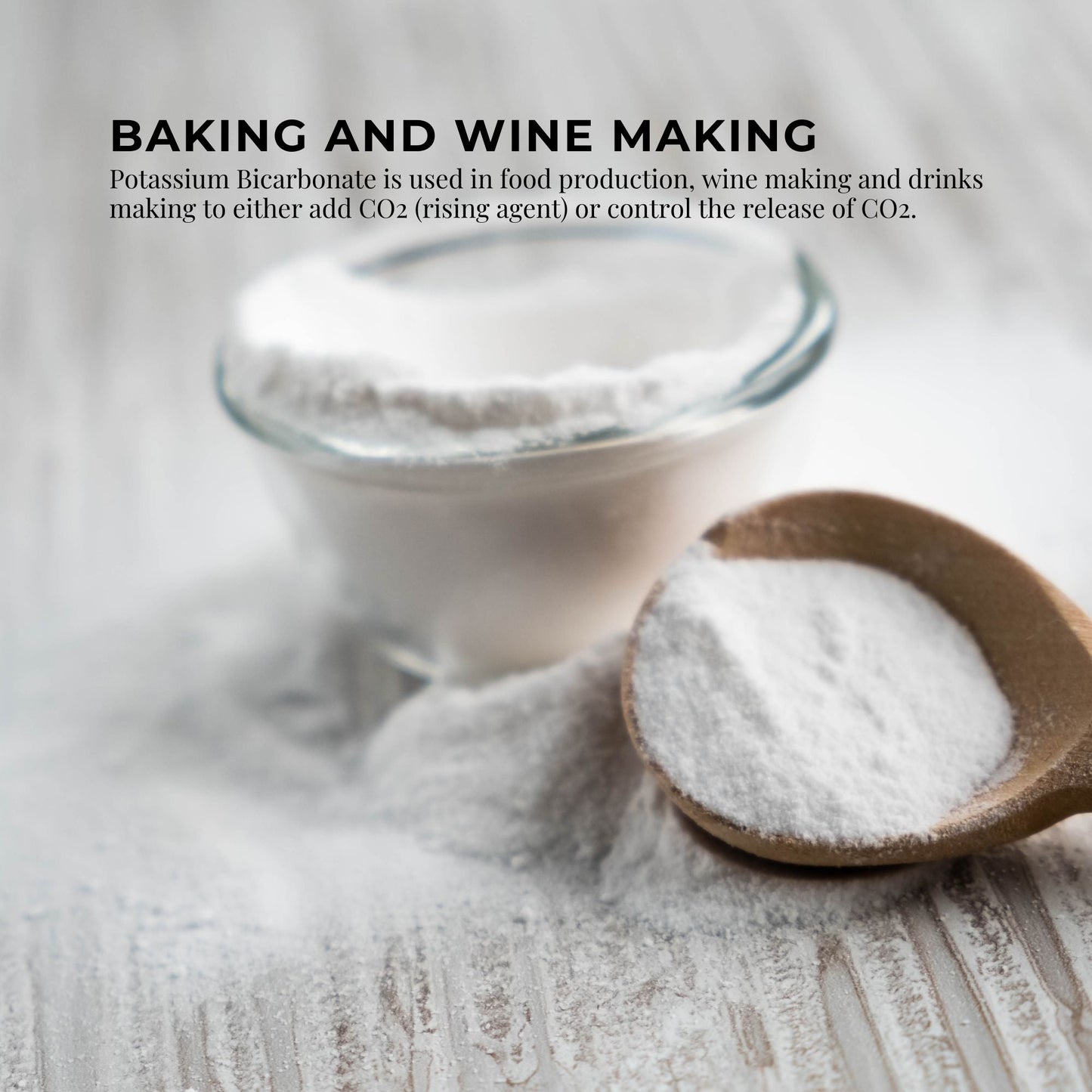 100g Organic Potassium Bicarbonate Powder - Food Grade Pure FCC Brewing Baking