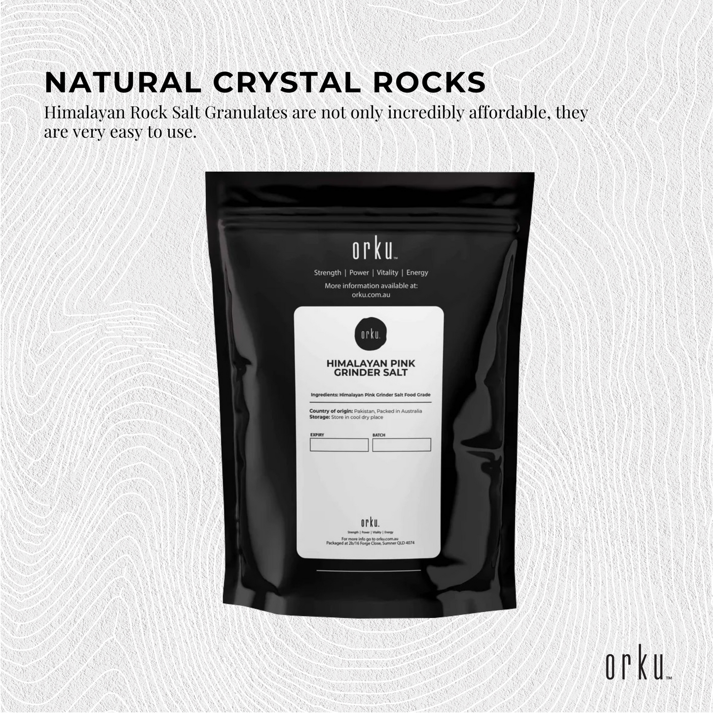 100g Pink Himalayan Bath Salts - Natural Crystal Rocks - Spa Therapy Body Scrub