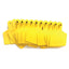 100x Cattle Ear Tags 7.5x10cm Set - XL Yellow Blank Cow Sheep Livestock Labels