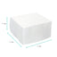 100x Takeaway Cake Box 7x7x4 Inches - Square Folding White Dessert Packaging