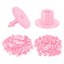 100x Cattle Ear Tags Set - Round Pink Blank Pig Sheep Goat Cow Livestock Label