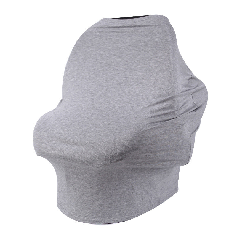 Breastfeeding Cover Cotton Nursing Maternity - Plain Grey