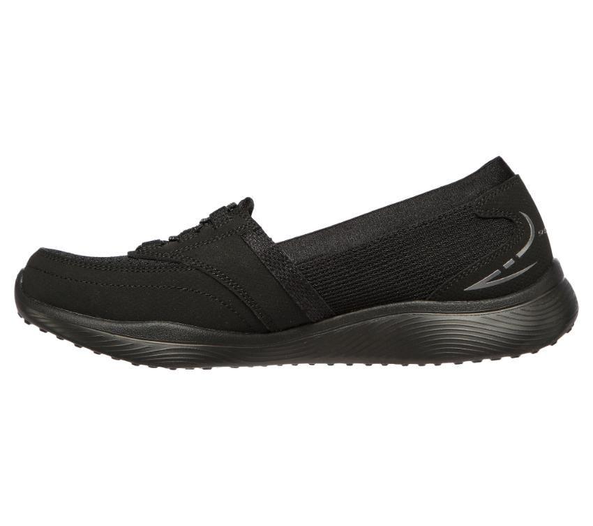 Womens Skechers Microburst 2.0 - Savvy Poise Black/Black Running Sport Shoes