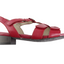 Womens Homyped Celia Deep Red Sandals Slip On Low Heel Shoes