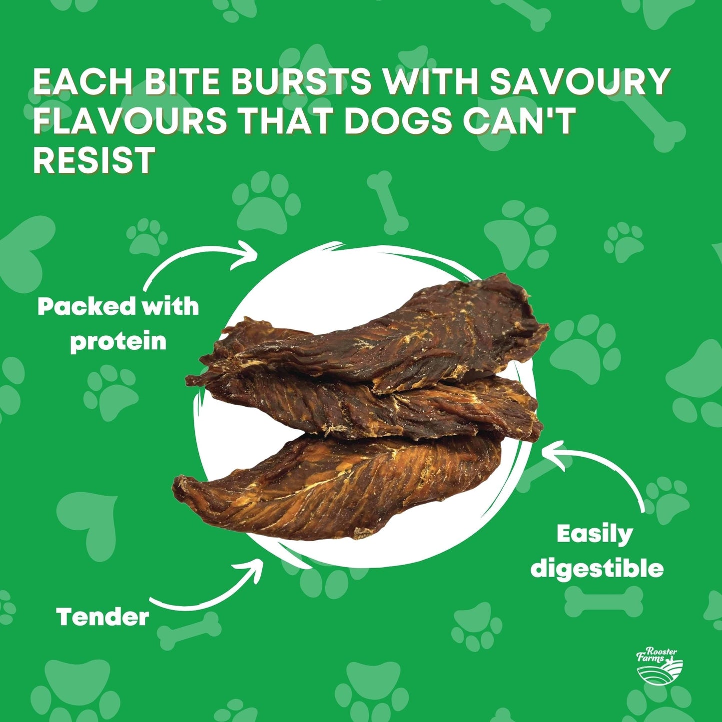 10Kg Dog Treat Chicken Breast Jerky - Dehydrated Australian Healthy Puppy Chew