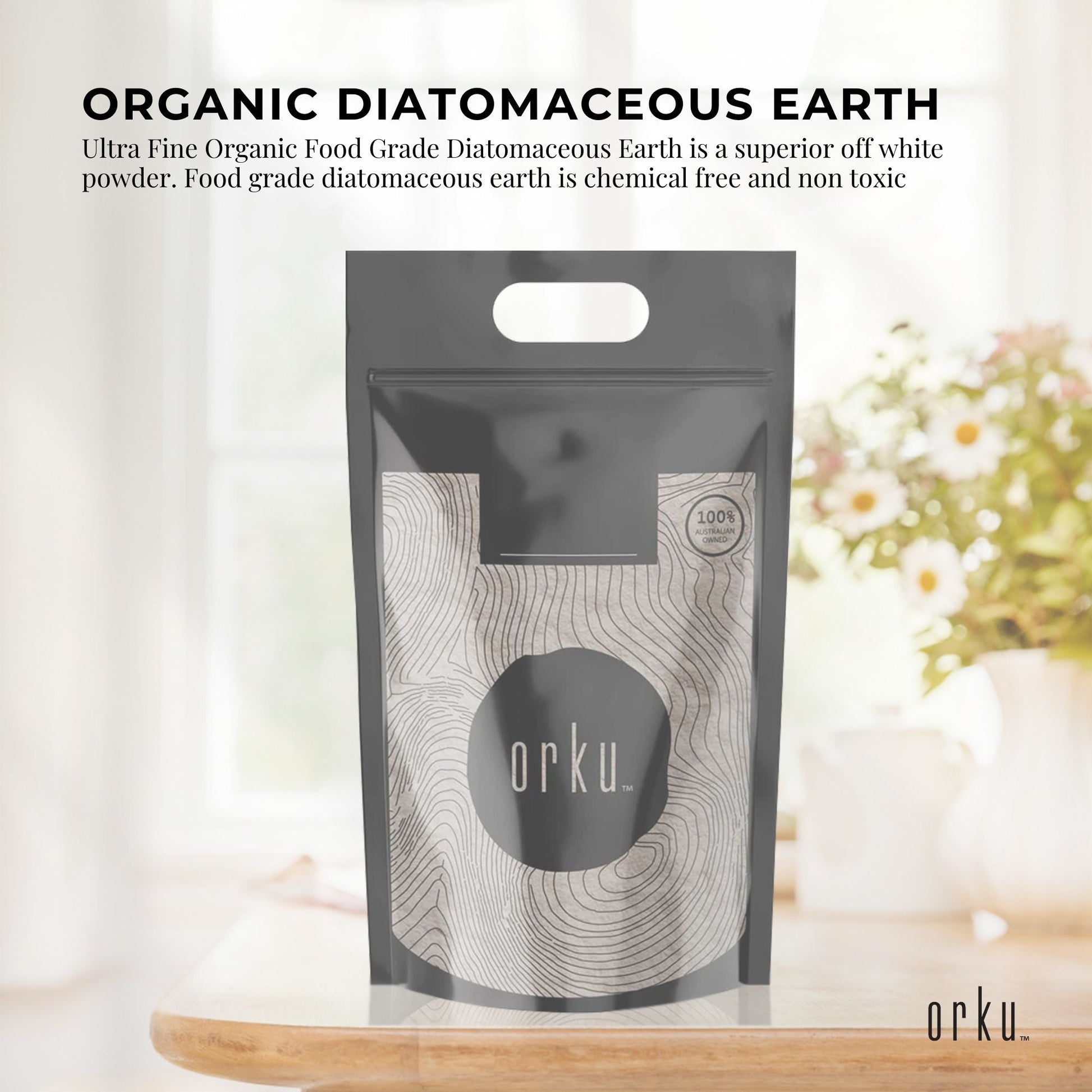 10Kg Organic Fine Diatomaceous Earth - Food Grade Fossil Shell Flour Powder