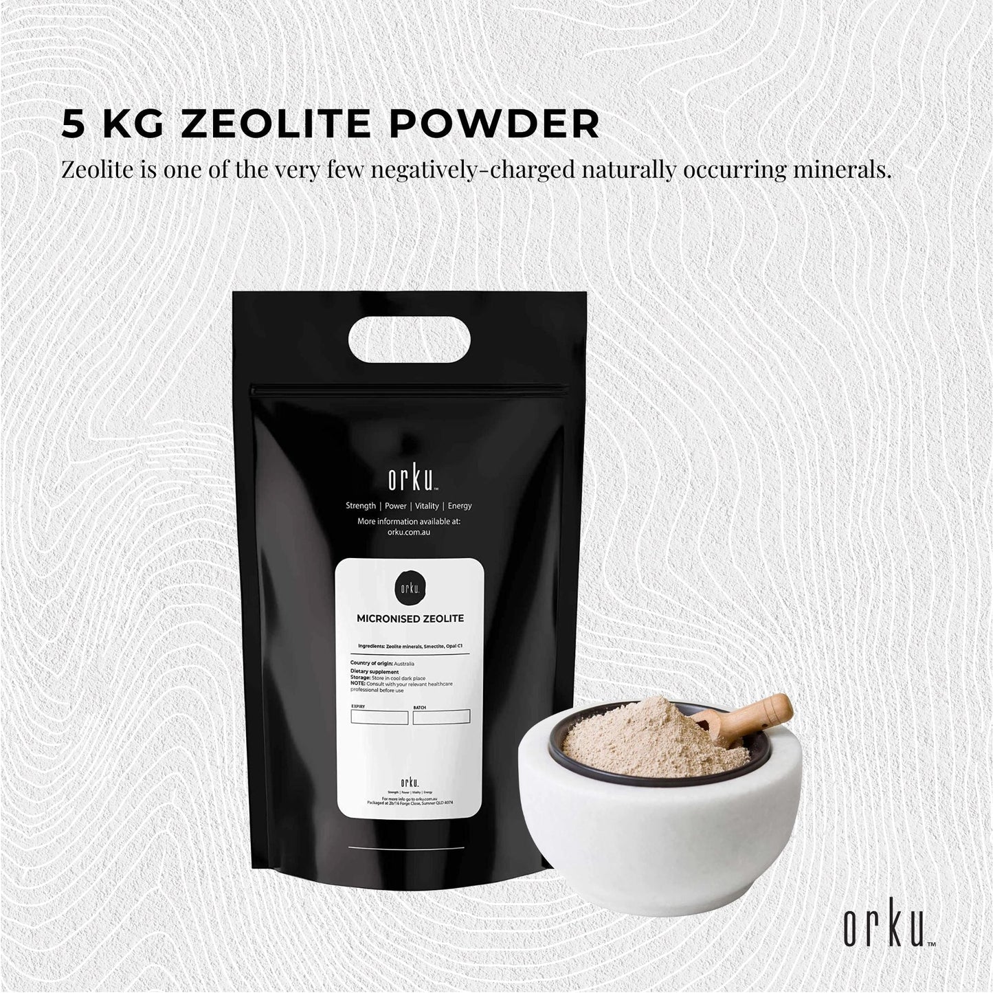 10Kg Pure Micronised Zeolite Powder Supplement Micronized Volcamin