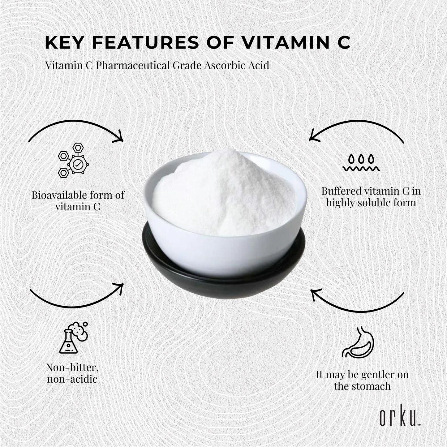 10Kg Sodium Ascorbate Powder - Vitamin C Buffered Pharmaceutical Ascorbic Acid