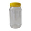 10x 1Kg Plastic Honey Jars + Lids - Round Clear Food Grade Packaging Containers