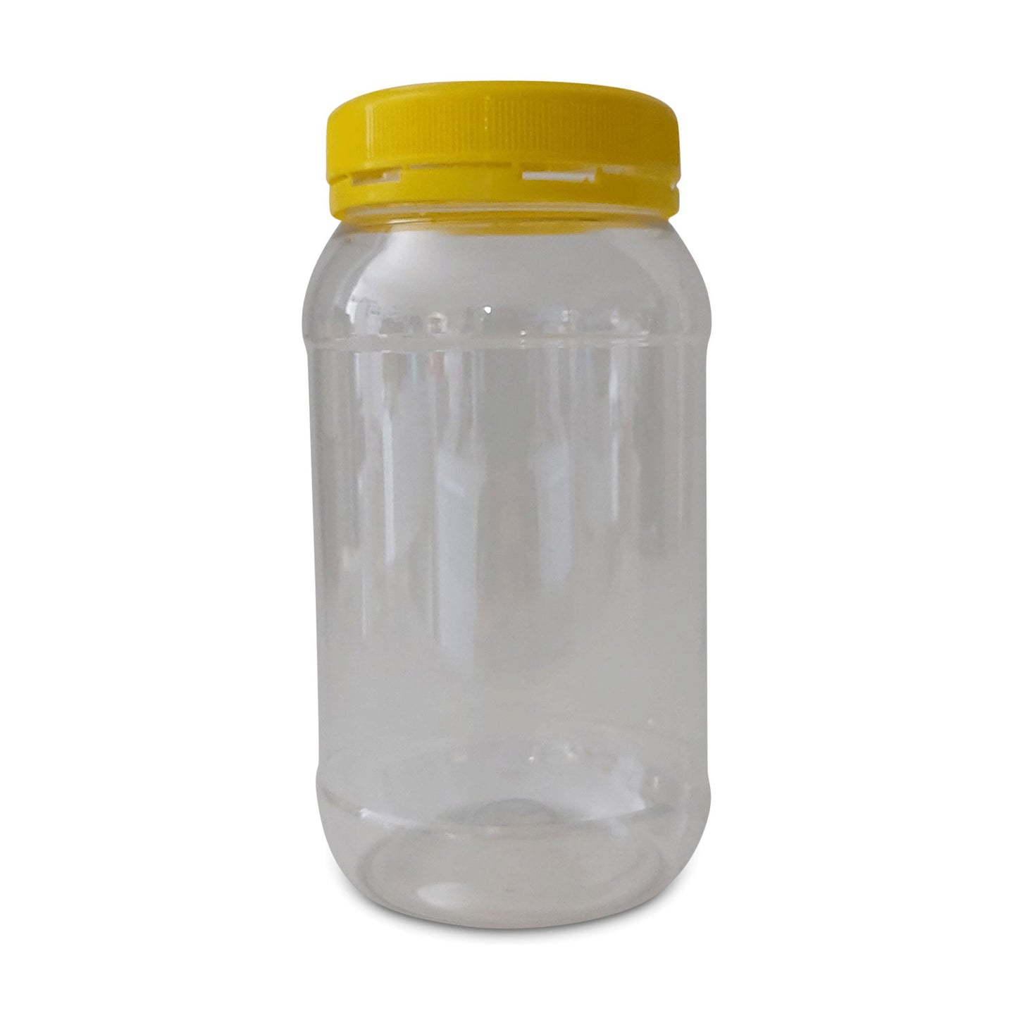 10x 1Kg Plastic Honey Jars + Lids - Round Clear Food Grade Packaging Containers