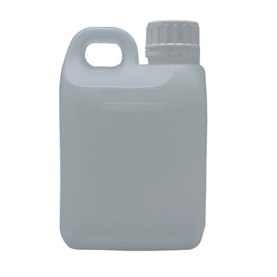 10x 1L Natural Bottle HDPE + TE Cap Jerry Can - Empty Plastic Chemical Food