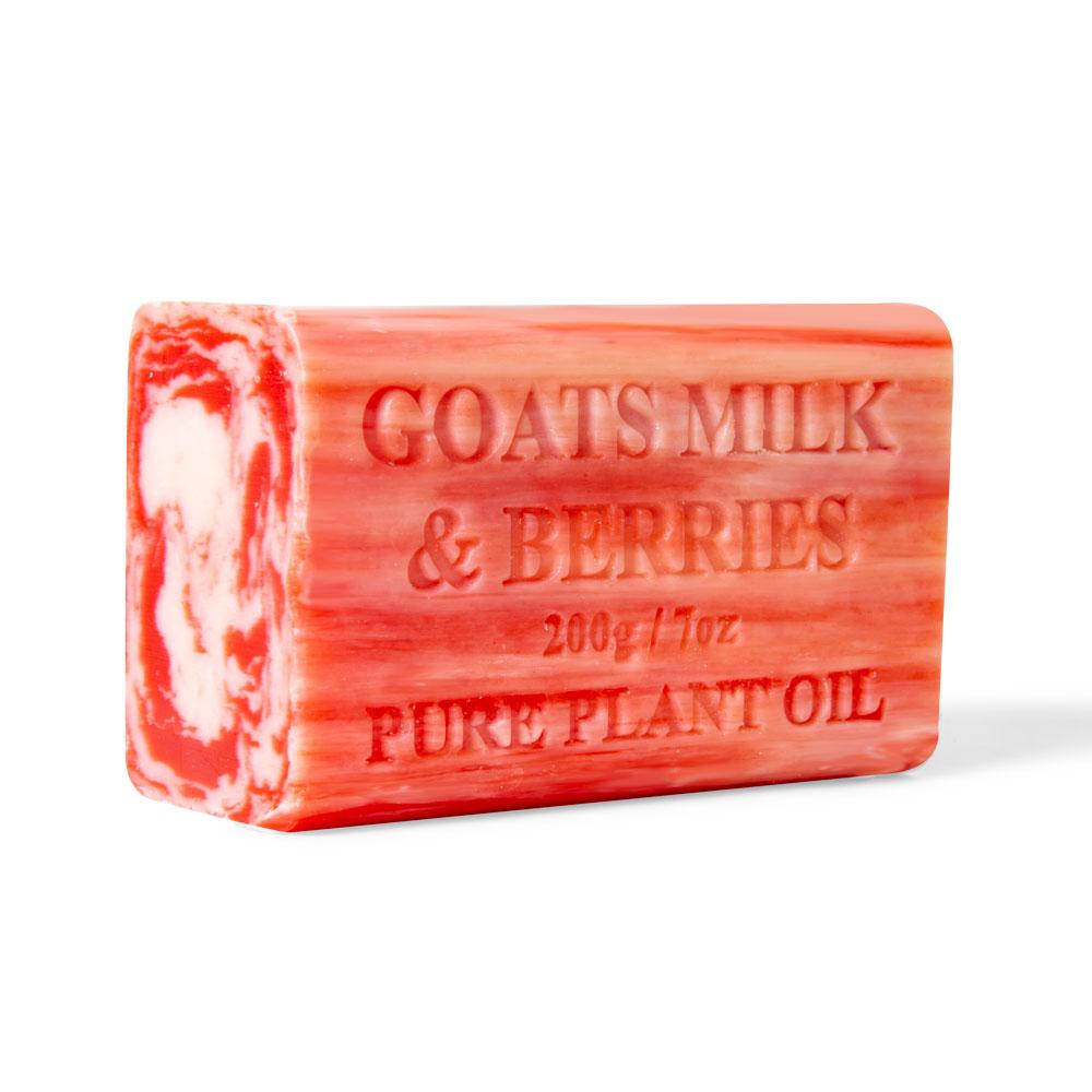 10x 200g Goats Milk Soap Bars - Berries Scent Pure Natural Australian Skin Care