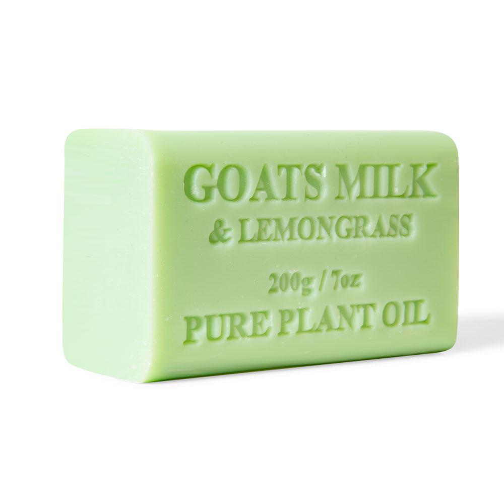 10x 200g Goats Milk Soap Bars Lemongrass Scent Pure Natural Australian Skin Care