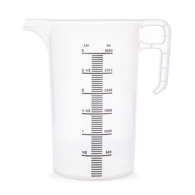 10x 3L Measuring Jug Heavy Duty Clear Plastic Propylene Food Grade BPA 5 Pro-Jug