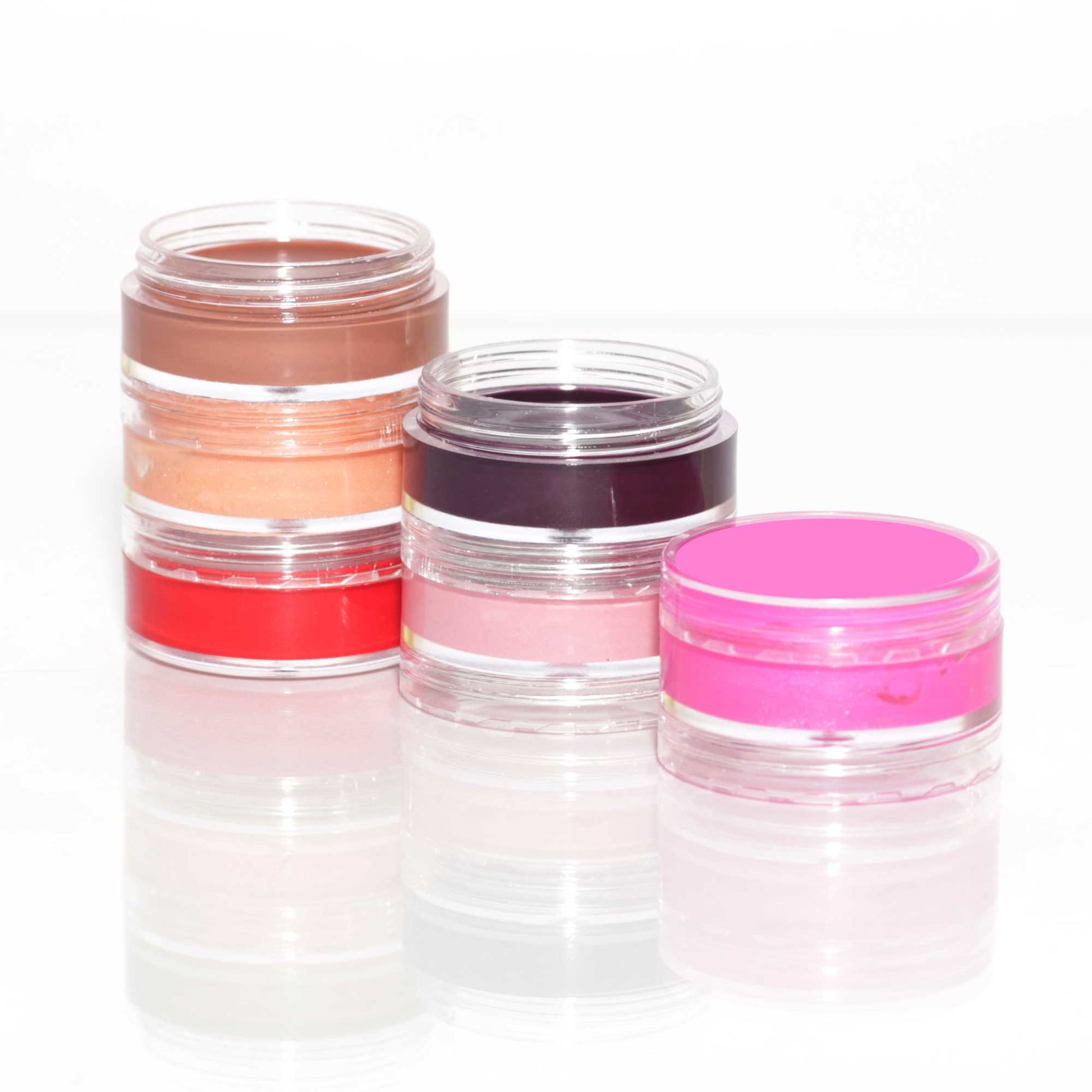 10x 3ml Lip Balm Containers Jars + Lids - Small Cosmetic Cream Sample Pot