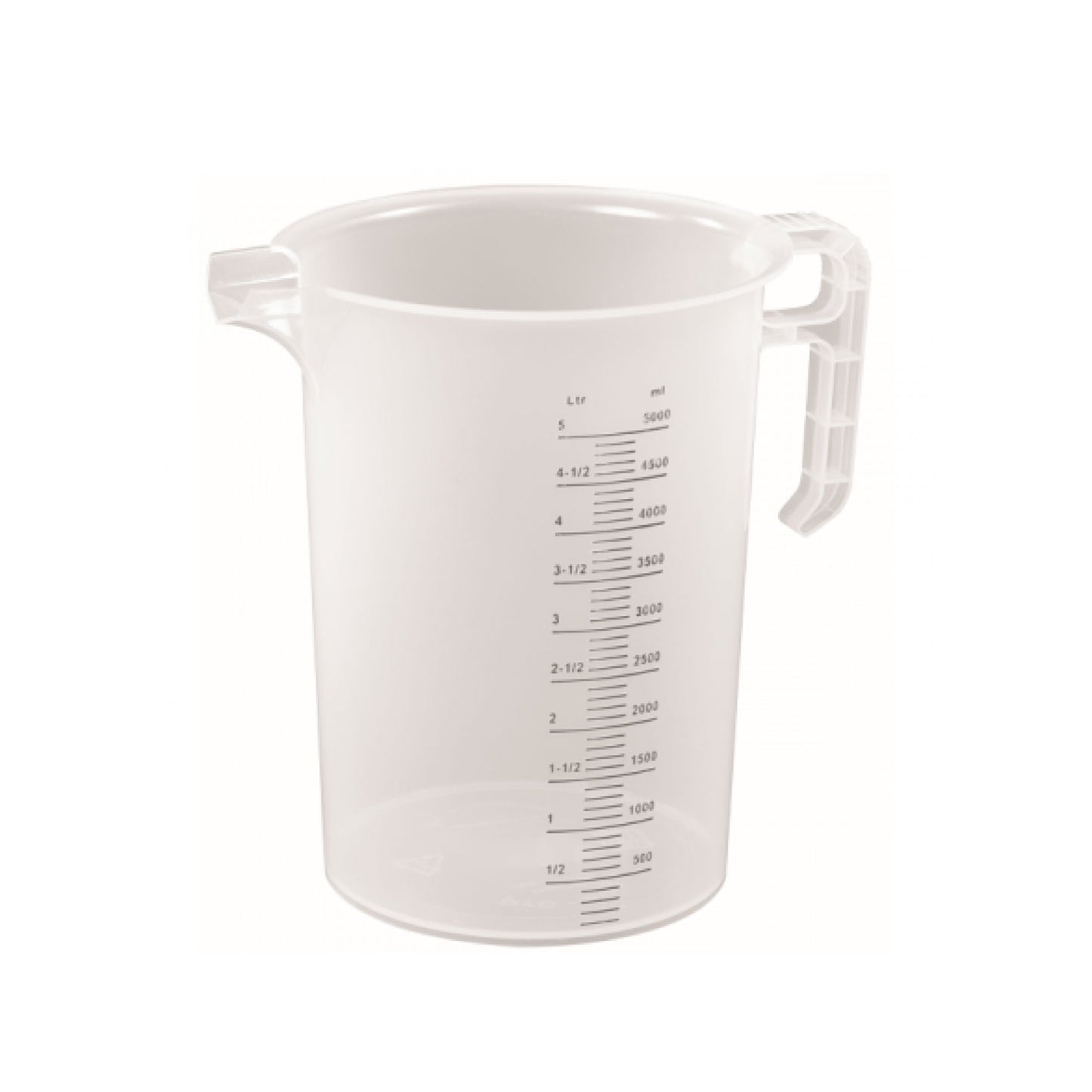 10x 5L Measuring Jug Heavy Duty Clear Plastic Propylene Food Grade BPA 5 Pro-Jug