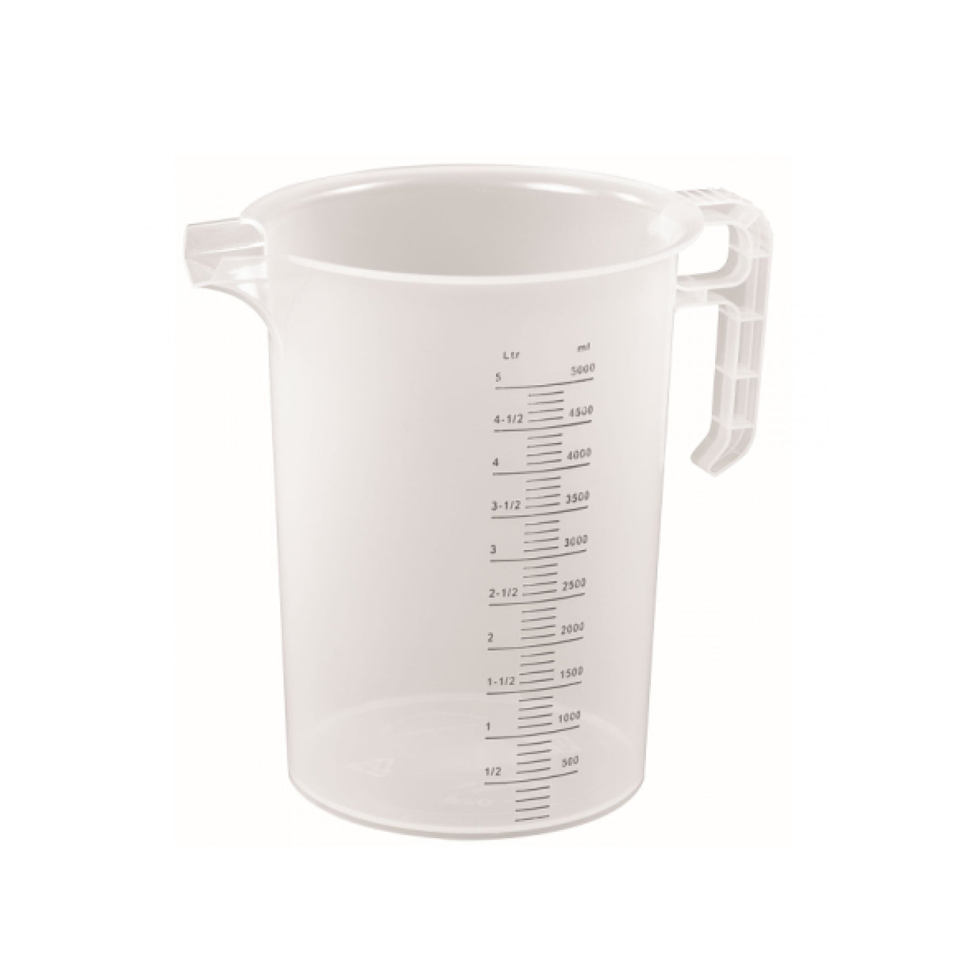 10x 5L Measuring Jug Heavy Duty Clear Plastic Propylene Food Grade BPA 5 Pro-Jug