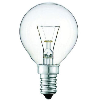10x E14s 40W Oven Light Bulbs - 300 Degree G45 Clear Round SES Edison Lamp Globe