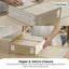10x Kitchee Foldable Bed Sheet Storage Box – Linen & Closet Organiser Beige