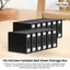 10x Kitchee Foldable Bed Sheet Storage Box - Linen and Closet Organiser Black
