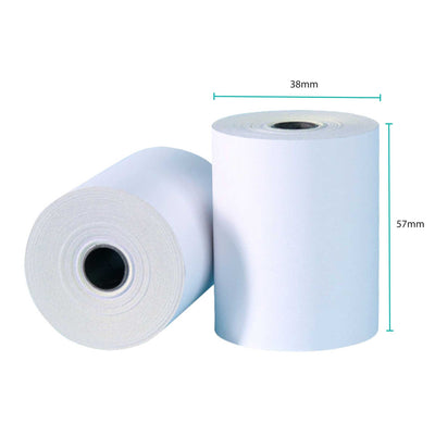 10x Thermal Paper Rolls 57x38mm - 9.5m Register EFTPOS POS Receipt Bulk