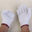 12 Pairs / 24 Pcs White Maroon Yarn Gloves Multi Purpose Non Slip Durable Garden