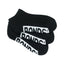 12 Pairs Bonds Kids Socks Boys Girls Low Cut Logo Cushioned Sole Black