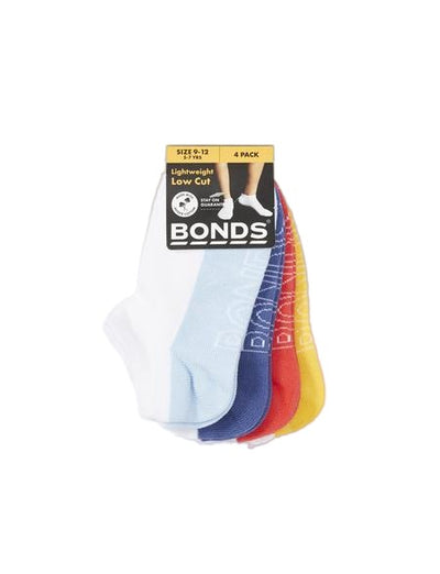 12 Pairs X Bonds Kids Lightweight Low Cut Boys Socks White 06K