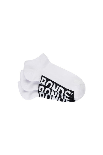 12 Pairs X Bonds Mens Cushioned Low Cut Sport Socks White With Black