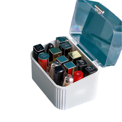 12 Slot Lipstick Desktop Box - Makeup Storage Container Cosmetic Case