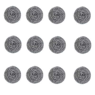 12 Stainless Steel + 10 Sponge Scourers Heavy Duty Industrial Grade Scourer Pack
