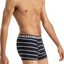 12 X Mens Bonds Everyday Trunks Underwear Black Stripe / Charcoal / Black