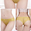 12 X Womens Lace Sexy Briefs Undies Coloured Solid Underwear Jocks With Bow