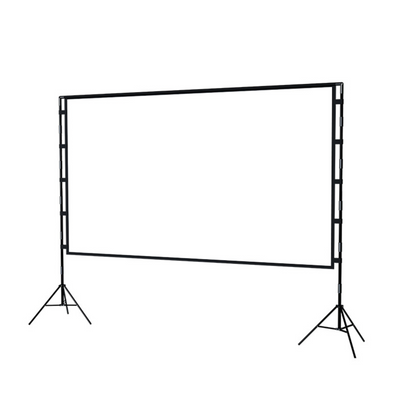 120” Portable Movie Projector Screen - Outdoor Indoor 16:9 4K Tripod Stand Case