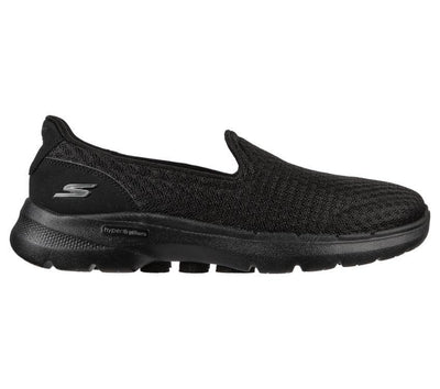 Womens Skechers Go Walk 6 - Big Splash Black/Black Walking Shoes