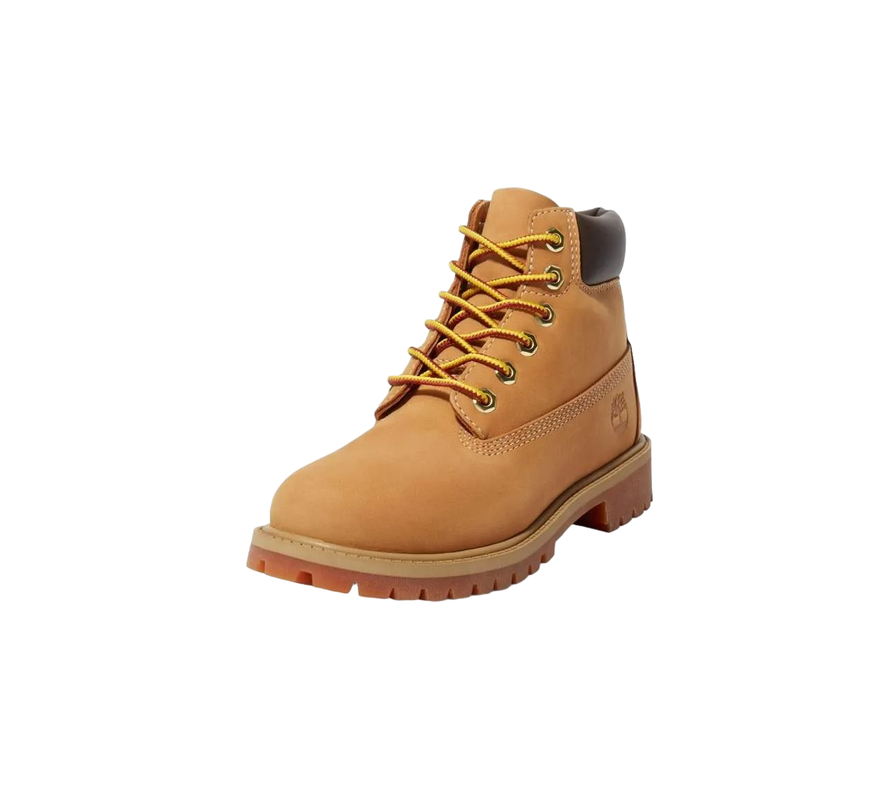 Kids Timberland Youth 6-Inch Premium Wheat Nubuck Waterproof Boots