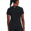 Womens Under Armour Black/ Metallic Silver Tech Crew Top