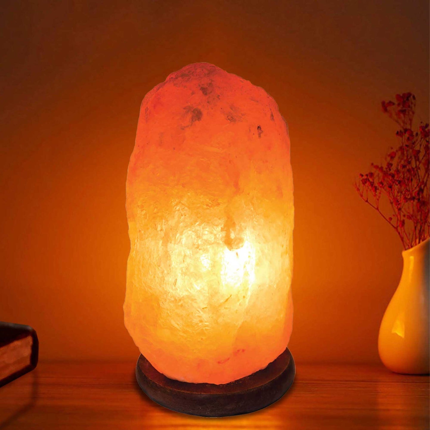 12V 12W 2-3 Kgs Himalayan Pink Salt Lamp Natural Rock Crystal Light Bulb On/Off