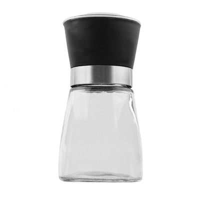 12x 150ml Glass Salt or Pepper Grinder 12cm - Adjustable Ceramic Core Short Mill