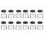 12x 200ml Flint Glass Jars + Twist - Round Food Cosmetic Packaging Containers