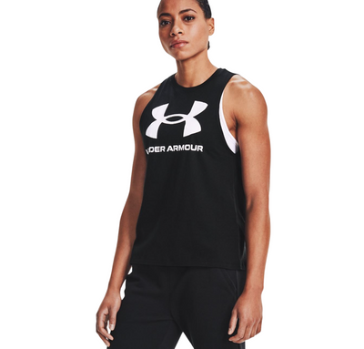 Womens Under Armour Live Sport Style Tank Top Black Singlet