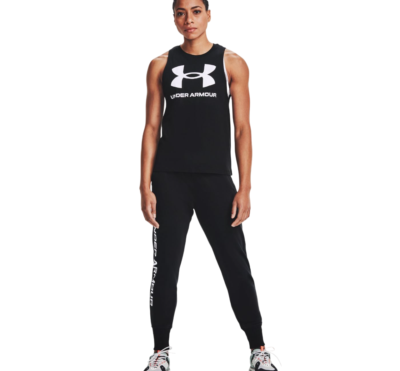 Womens Under Armour Live Sport Style Tank Top Black Singlet