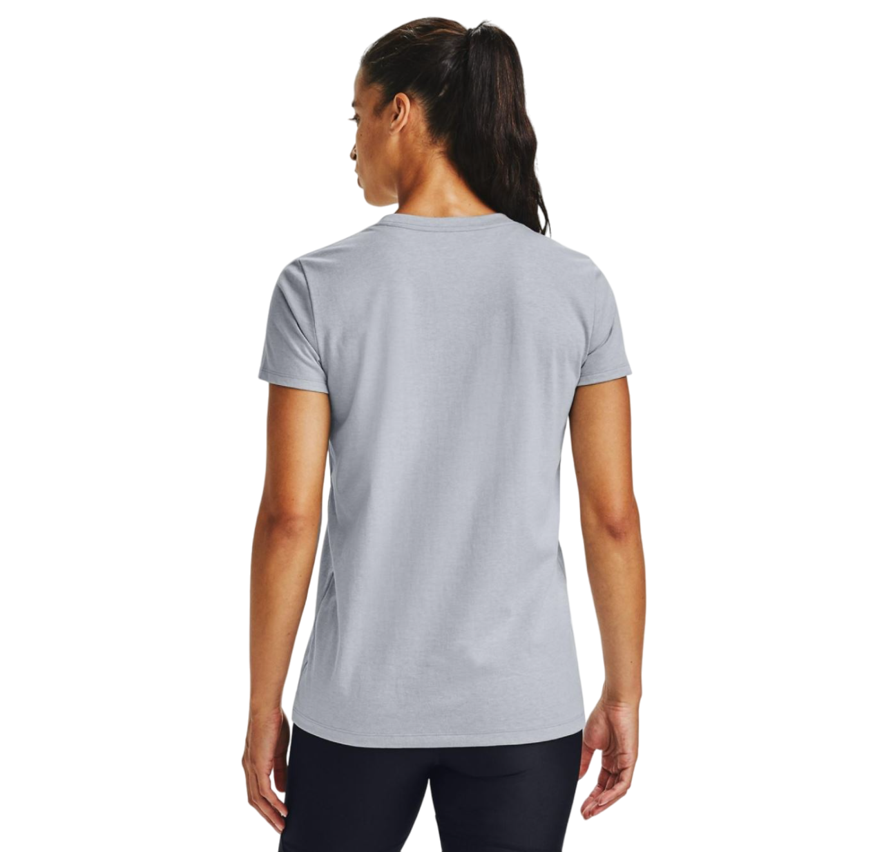 Womens Under Armour Sport Style Logo Short Sleeve Grey Shirt