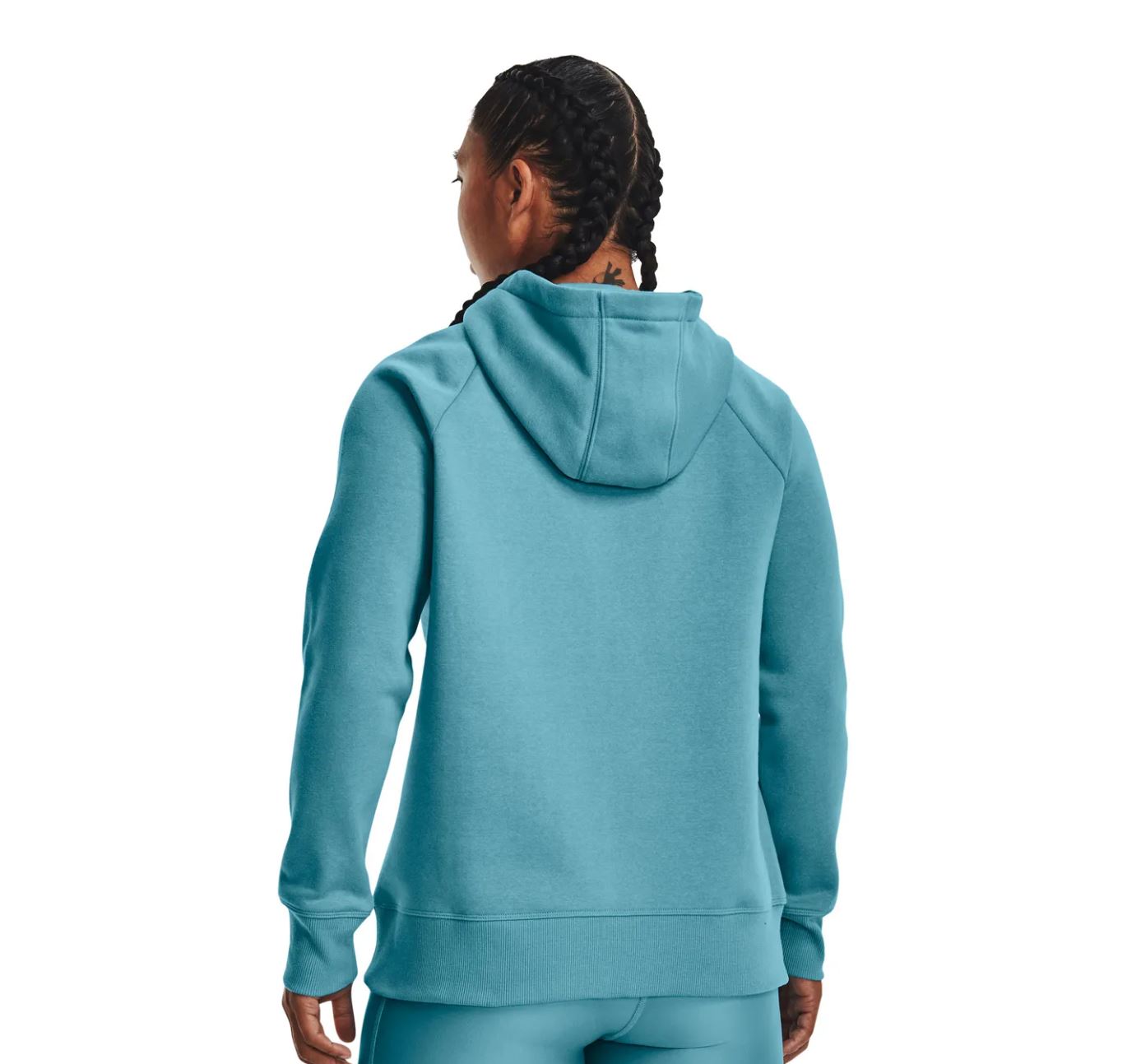 Womens Under Armour Rival Fleece Logo Glacier Blue Hoodie