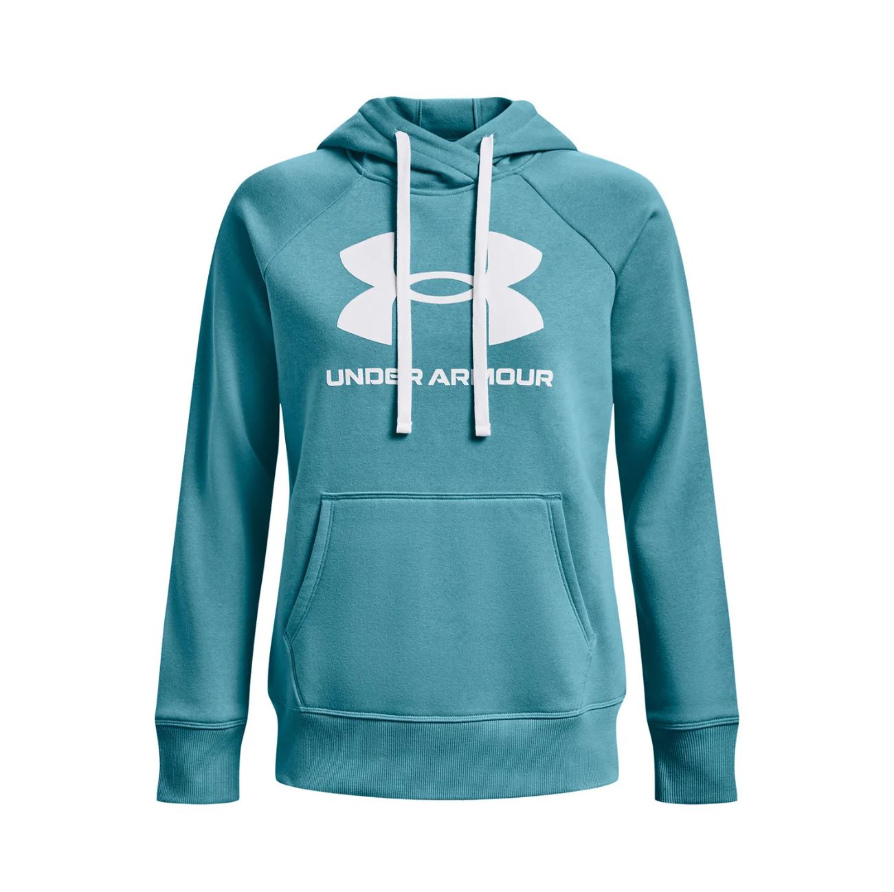 Womens Under Armour Rival Fleece Logo Glacier Blue Hoodie